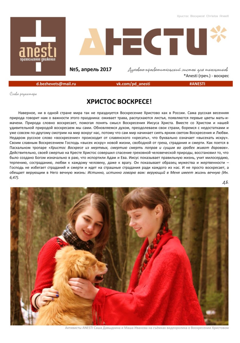 Анести №5 / апрель 2017